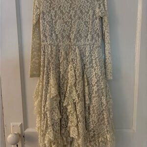 Joyfolie Cream Lace Formal Kids Dress